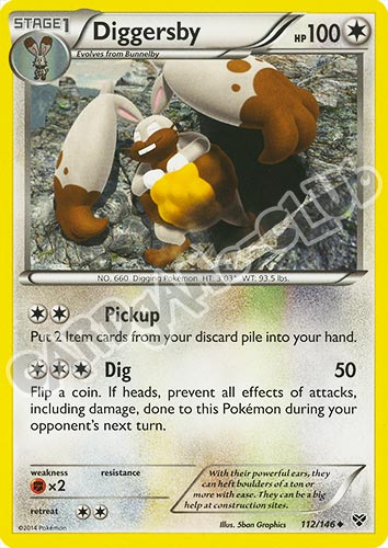 112 / 146 Diggersby non comune (EN) -NEAR MINT-