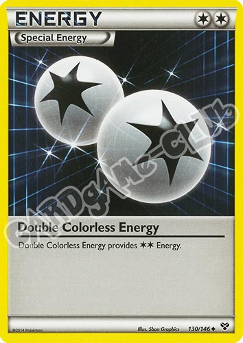 130 / 146 Double Colorless Energy non comune (EN) -NEAR MINT-
