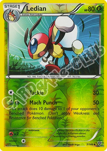 007 / 146 Ledian non comune foil reverse (EN) -NEAR MINT-