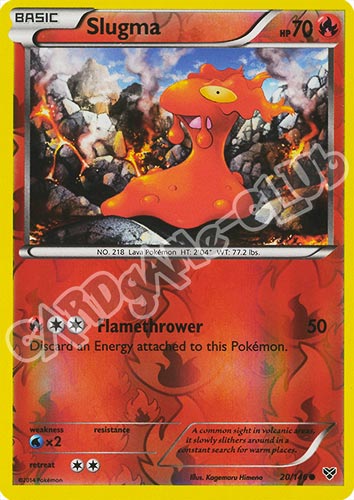 020 / 146 Slugma comune foil reverse (EN) -NEAR MINT-