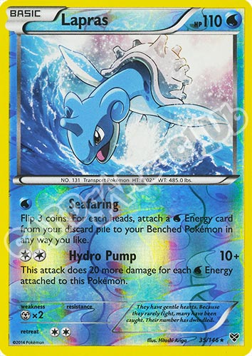 035 / 146 Lapras rara foil reverse (EN) -NEAR MINT-