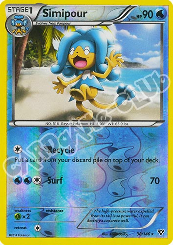 038 / 146 Simipour rara foil reverse (EN) -NEAR MINT-