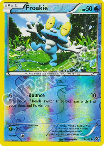 039 / 146 Froakie comune foil reverse (EN) -NEAR MINT-