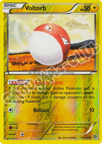 044 / 146 Voltorb comune foil reverse (EN) -NEAR MINT-