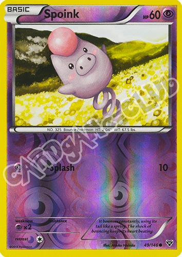 049 / 146 Spoink comune foil reverse (EN) -NEAR MINT-