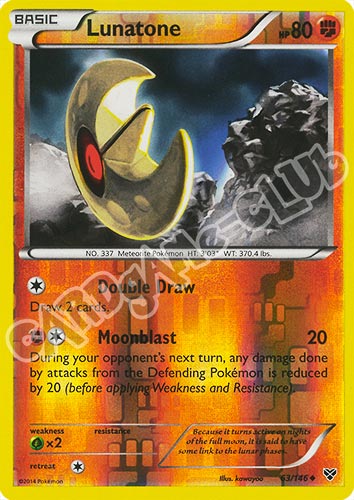 063 / 146 Lunatone non comune foil reverse (EN) -NEAR MINT-