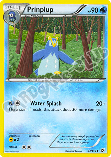 034 / 113 Prinplup non comune normale (EN) -NEAR MINT-