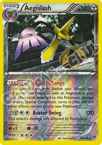 085 / 146 Aegislash rara foil reverse (EN) -NEAR MINT-