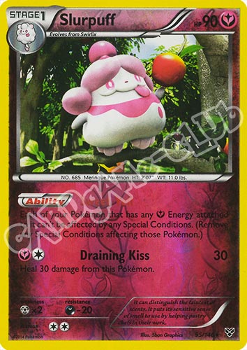 095 / 146 Slurpuff rara foil reverse (EN) -NEAR MINT-
