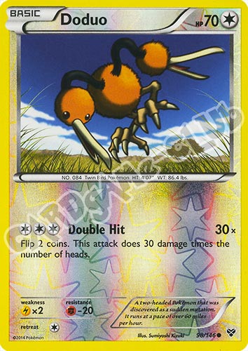 098 / 146 Doduo comune foil reverse (EN) -NEAR MINT-