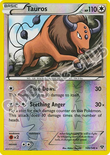 100 / 146 Tauros rara foil reverse (EN) -NEAR MINT-