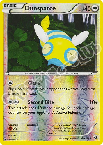 101 / 146 Dunsparce non comune foil reverse (EN) -NEAR MINT-