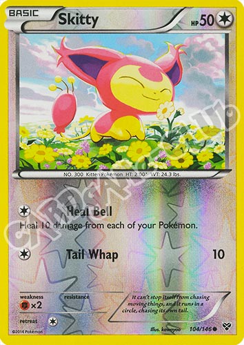 104 / 146 Skitty comune foil reverse (EN) -NEAR MINT-