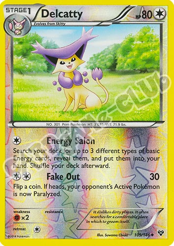 105 / 146 Delcatty non comune foil reverse (EN) -NEAR MINT-