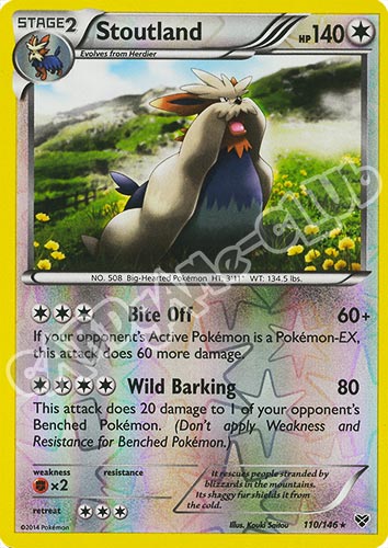 110 / 146 Stoutland rara foil reverse (EN) -NEAR MINT-