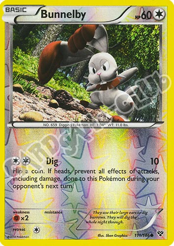 111 / 146 Bunnelby comune foil reverse (EN) -NEAR MINT-