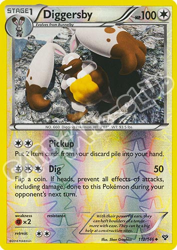 112 / 146 Diggersby non comune foil reverse (EN) -NEAR MINT-
