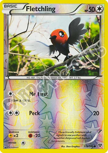 113 / 146 Fletchling comune foil reverse (EN) -NEAR MINT-