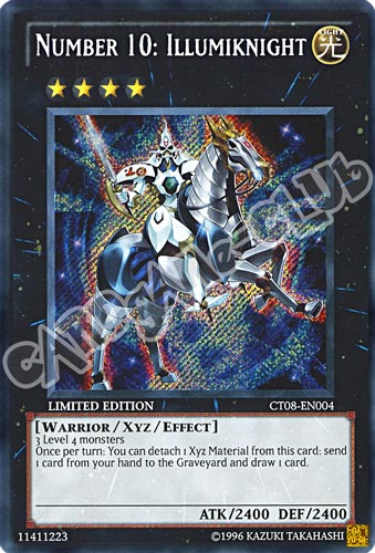 CT08-EN004 Number 10: Illumiknight rara segreta Edizione Limitata (EN) -NEAR MINT-