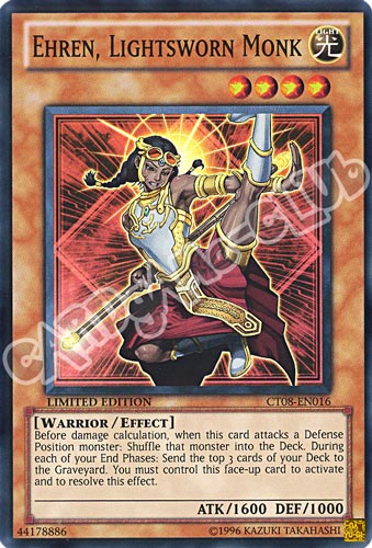 CT08-EN016 Ehren, Lightsworn Monk super rara Edizione Limitata (EN) -NEAR MINT-