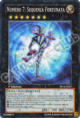 SP14-IT027 Numero 7: Sequenza Fortunata comune starfoil 1a edizione (IT)  -GOOD-
