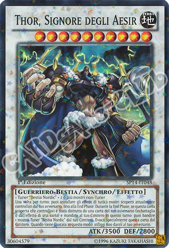SP14-IT048 Thor, Signore degli Aesir comune starfoil 1a edizione (IT) -NEAR MINT-