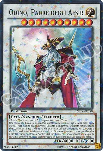 SP14-IT050 Odino, Padre degli Aesir comune starfoil 1a edizione (IT) -NEAR MINT-