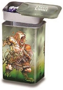 Porta mazzo verticale con spazio porta dadi Nesting Deck Vault Darkside of Oz - Lion