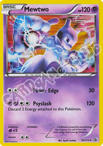 053 / 113 Mewtwo rara foil (EN) -NEAR MINT-