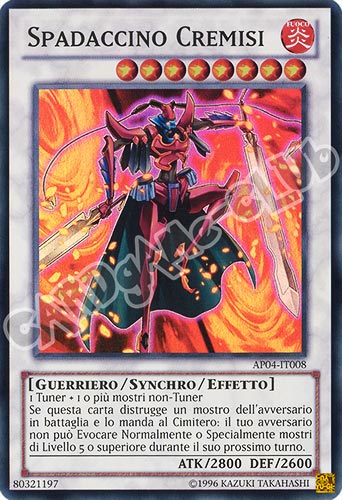 AP04-IT008 Spadaccino Cremisi super rara (IT) -NEAR MINT-