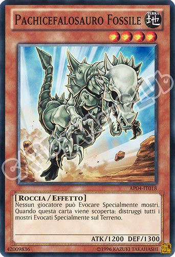 AP04-IT018 Pachicefalosauro Fossile comune (IT) -NEAR MINT-