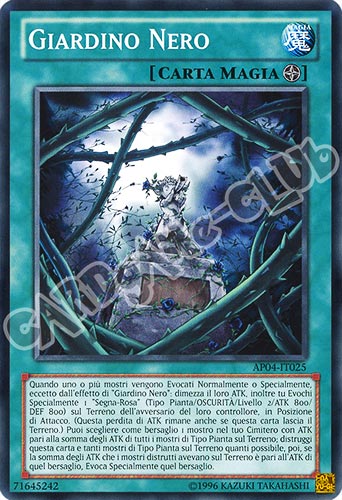 AP04-IT025 Giardino Nero comune (IT) -NEAR MINT-