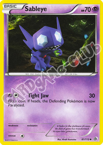 061 / 113 Sableye non comune normale (EN) -NEAR MINT-