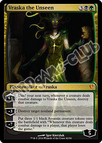 42 / 88 Vraska the Undseen rara mitica foil (EN) -NEAR MINT-
