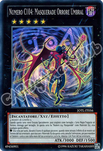 JOTL-IT056 Numero C104: Masquerade Orrore Umbral super rara unlimited (IT) -NEAR MINT-
