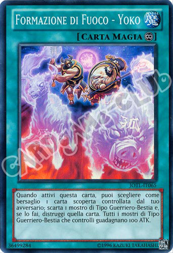 JOTL-IT065 Formazione di Fuoco-Yoko super rara unlimited (IT) -NEAR MINT-