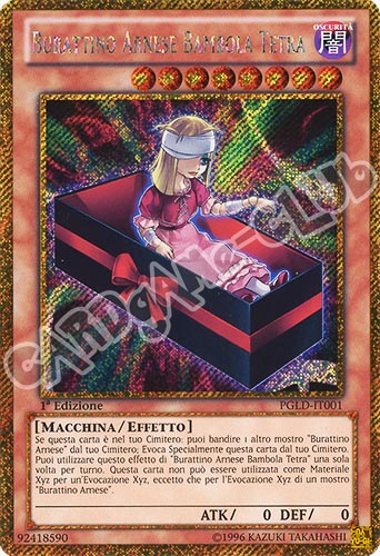 PGLD-IT001 Burattino Arnese Bambola Tetra rara segreta oro 1a edizione (IT) -NEAR MINT-