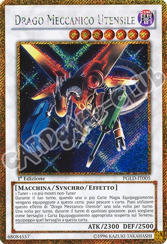 PGLD-IT005 Drago Meccanico Utensile rara segreta oro 1a edizione (IT) -NEAR MINT-