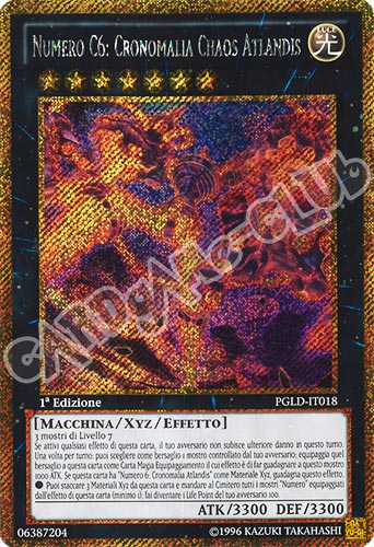 PGLD-IT018 Numero C6: Cronomalia Chaos Atlandis rara segreta oro 1a edizione (IT) -NEAR MINT-