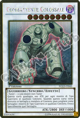PGLD-IT043 Combattente Colossale rara oro 1a edizione (IT) -NEAR MINT-