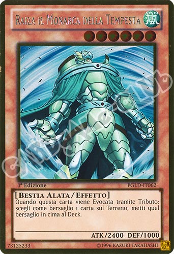 PGLD-IT062 Raiza il Monarca della Tempesta rara oro 1a edizione (IT) -NEAR MINT-