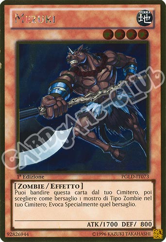 PGLD-IT073 Mezuki rara oro 1a edizione (IT) -NEAR MINT-