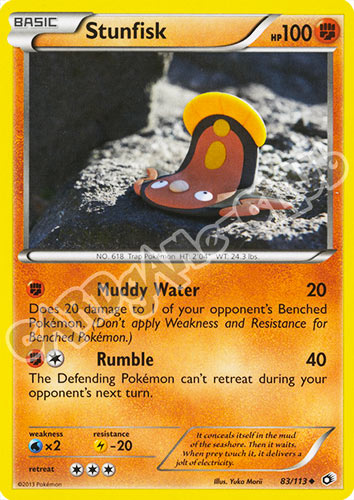 083 / 113 Stunfisk non comune normale (EN)  -GOOD-