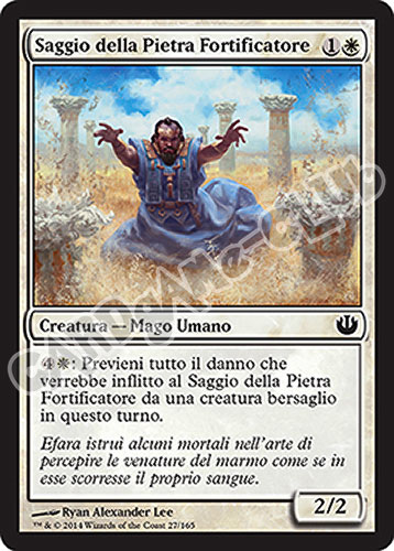 027 / 165 Saggio della Pietra Fortificatore comune (IT) -NEAR MINT-