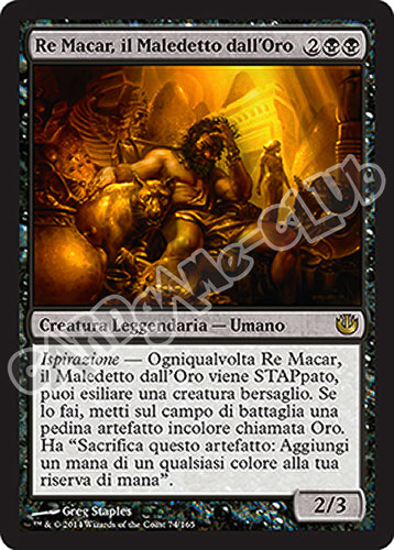 074 / 165 Re Macar, il Maledetto dall'Oro rara (IT) -NEAR MINT-