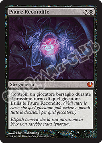 087 / 165 Paure Recondite rara mitica (IT) -NEAR MINT-