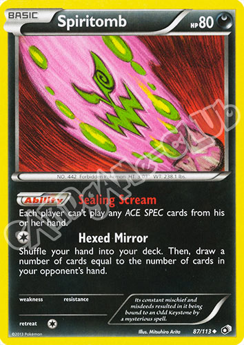 087 / 113 Spiritomb non comune normale (EN) -NEAR MINT-