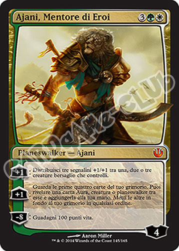 145 / 165 Ajani, Mentore di Eroi rara mitica (IT) -NEAR MINT-