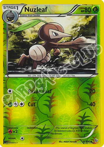 006 / 106 Nuzleaf non comune foil reverse (EN) -NEAR MINT-