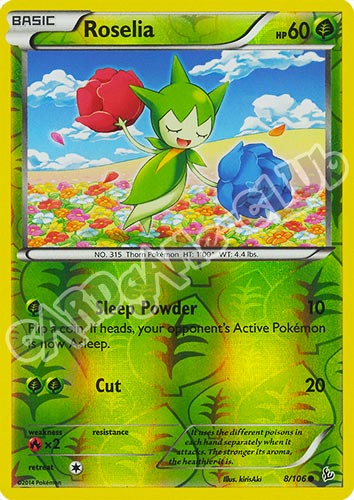 008 / 106 Roselia comune foil reverse (EN) -NEAR MINT-